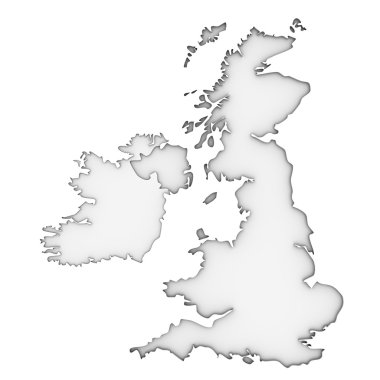 United Kingdom map clipart