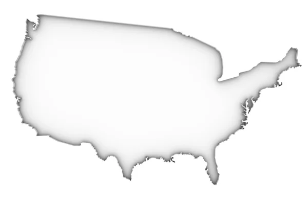 アメリカ合衆国地図です — ストック写真