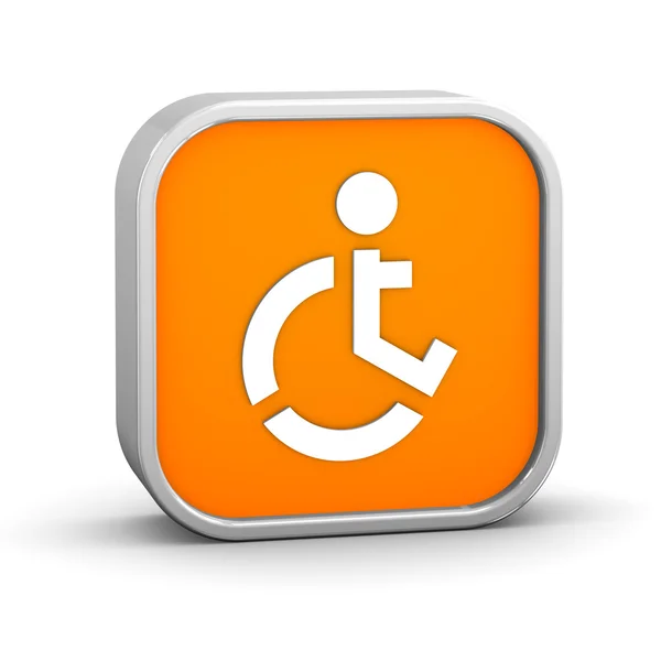 Sinal acessível para cadeiras de rodas — Fotografia de Stock