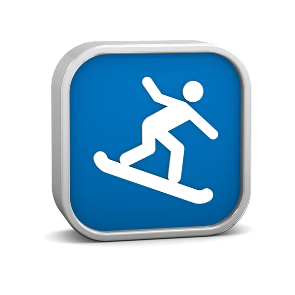 Snowboarder sign — Stock Photo, Image