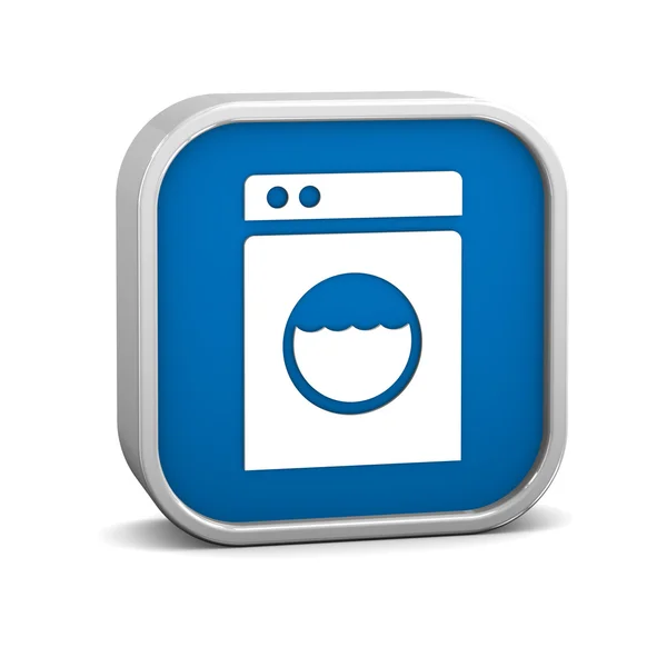 Çamaşır makinesi işareti — Stok fotoğraf