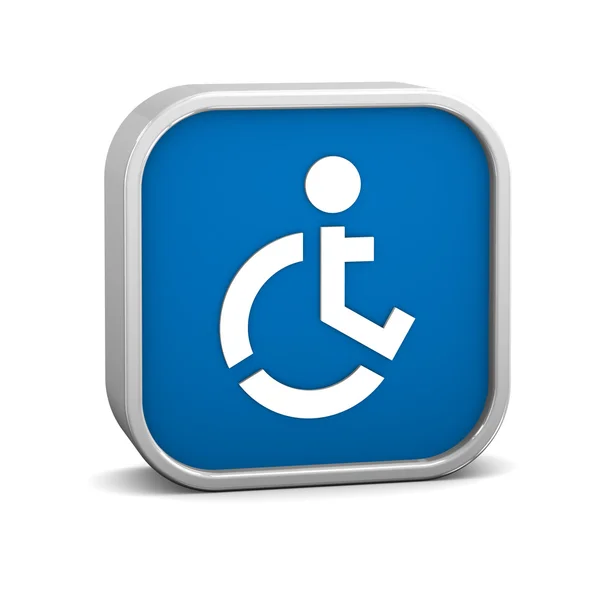 Znak dostępne dla wózków inwalidzkich — Zdjęcie stockowe