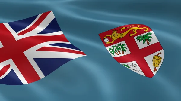 斐济国旗在风中 — 图库照片