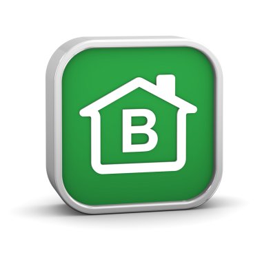 Building Energy Efficiency B Classification clipart