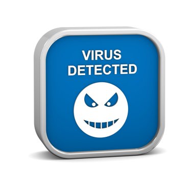 Virus Detected Sign clipart