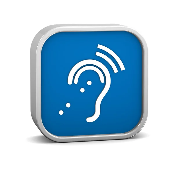 Signo del sistema de escucha asistida — Foto de Stock