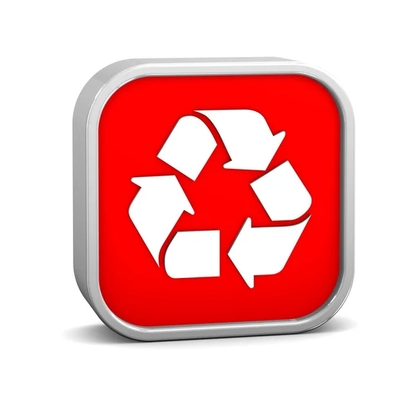 Značka Recyklace — Stock fotografie