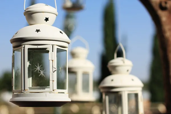 stock image Lantern in the summer background