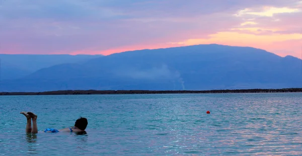 stock image Sunrise at dead sea