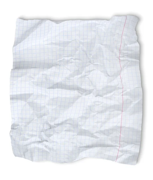Crushed sheet of paper — Stock Photo, Image