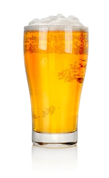 Пиво скла ізольовані — стокове фото