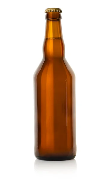 在一个棕色瓶啤酒 — 图库照片