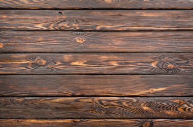 Old dark wooden board clipart