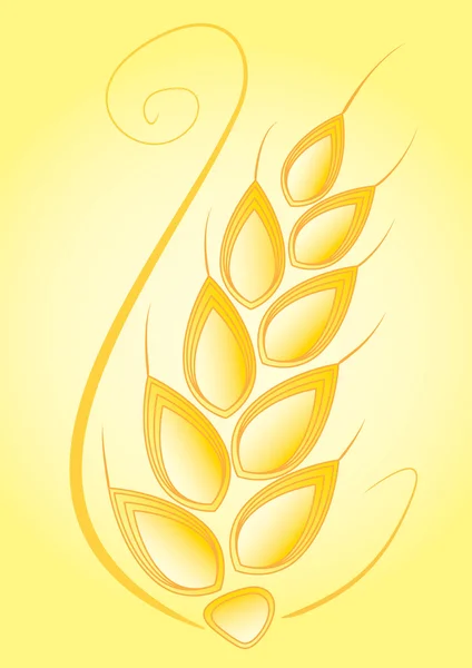 stock vector Abstract wheat