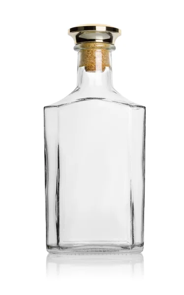 Conhaque de garrafa vazio — Fotografia de Stock