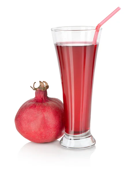 Pomegranate juice isolated — Stock Photo, Image