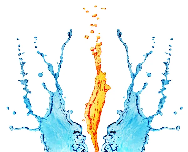 Fogo e água — Fotografia de Stock