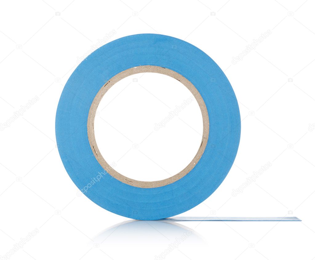 Roll of insulating tape isolated
