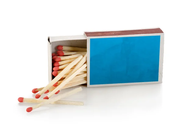 Blue matchbox — Stock Photo, Image