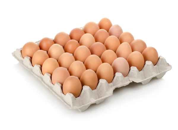 Jaja w pudełku — Zdjęcie stockowe