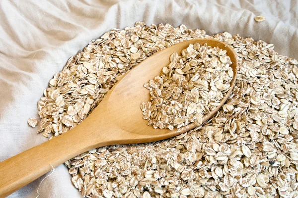 Rollrd oats seed in — Stock Photo, Image