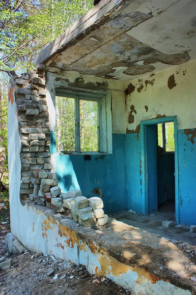 摧毁了人类发展报告 》 中被遗弃的房子 — 图库照片