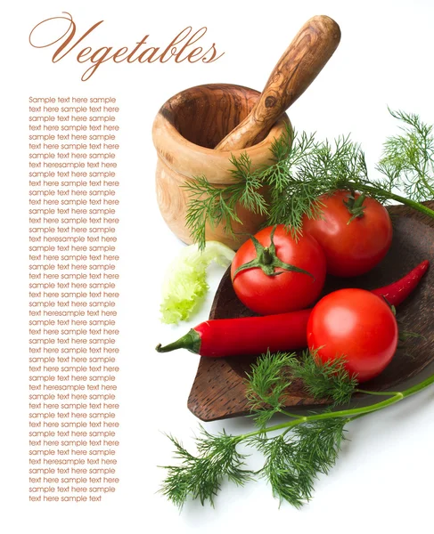 Tomate y hortalizas —  Fotos de Stock