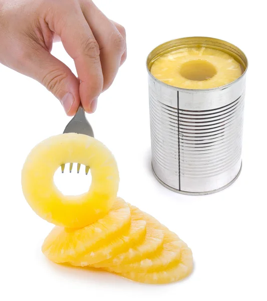 Canned pineapple — Stock Photo, Image