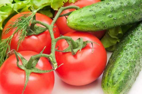 Tomate e legumes — Fotografia de Stock
