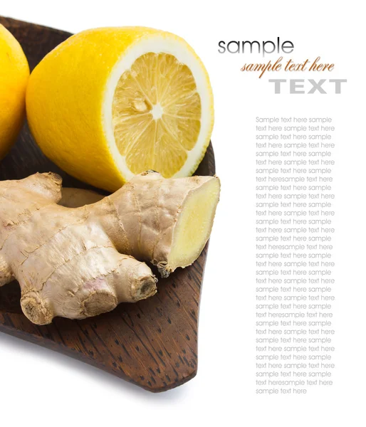 Ginger and lemon — Stock Photo, Image