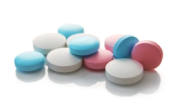 Medicinsk färgade piller — Stockfoto