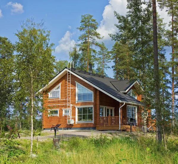 stock image Cottage in a park area in Finland