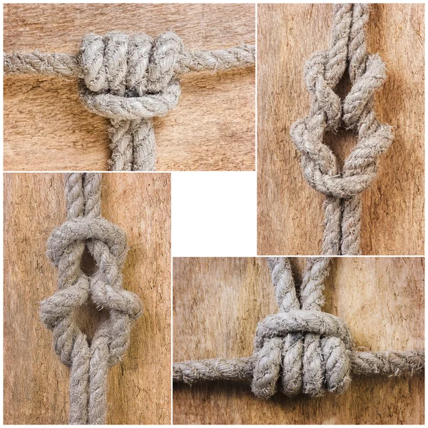 Seil mit Knoten — Stockfoto