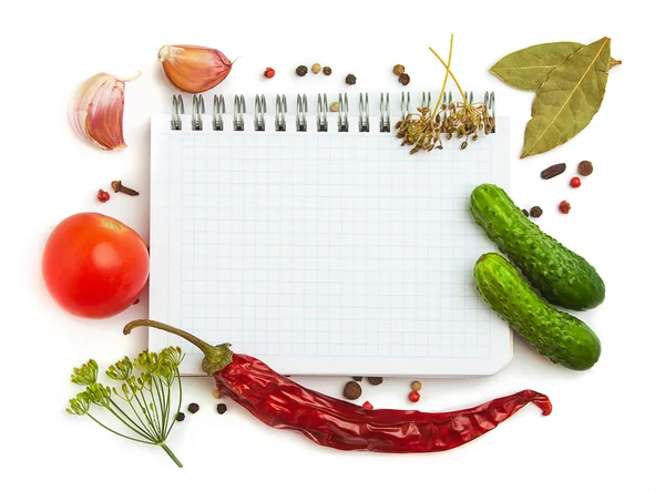 stock image Notebook with recipes