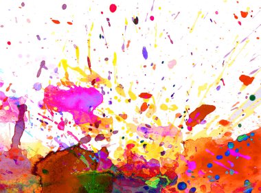 Colorful paint splash clipart