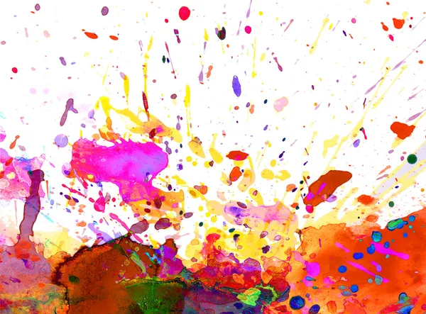 Renkli boya splash — Stok fotoğraf