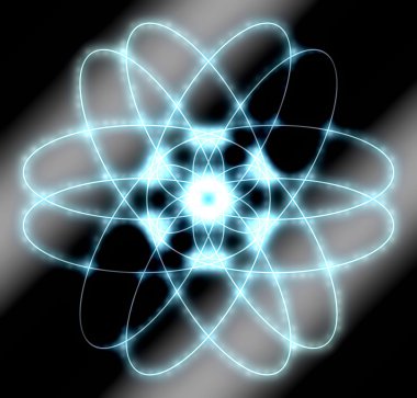 soyut atom grafiği
