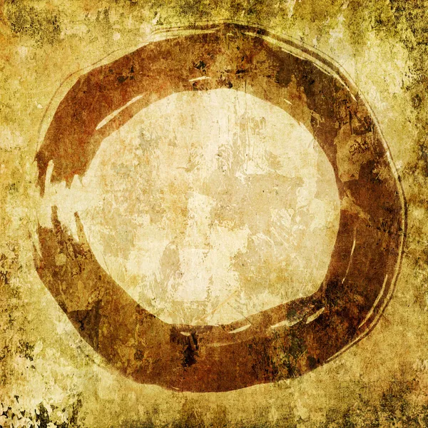 Handgeschilderde zen cirkel - enso — Stockfoto