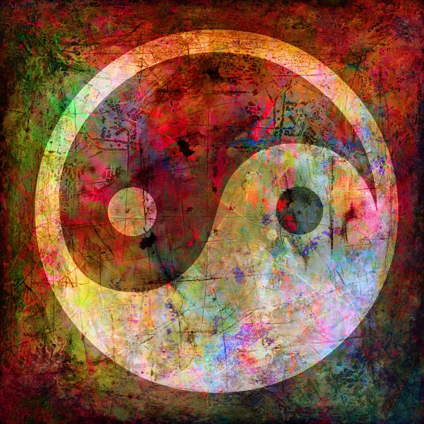 Symbol yin i yang — Zdjęcie stockowe