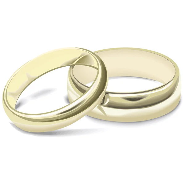 Bröllop ringar — Stock vektor