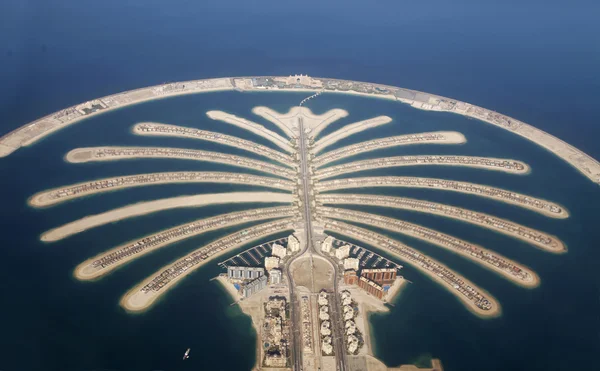 Развитие острова Джумейра-Пальм в Дубае — стоковое фото