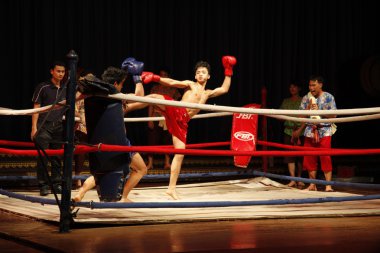 Thai boxing clipart