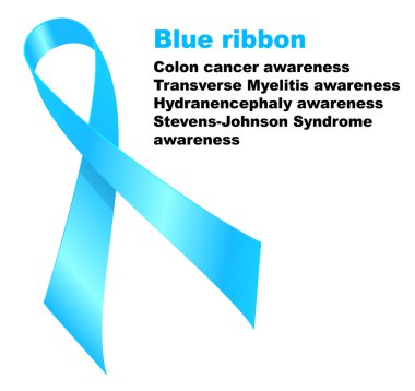 Blue ribbon clipart