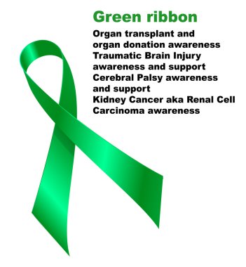 Green ribbon clipart