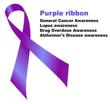 Purple ribbon clipart