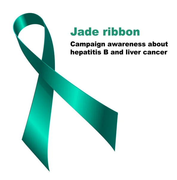 Jade ribbon — Stock Vector