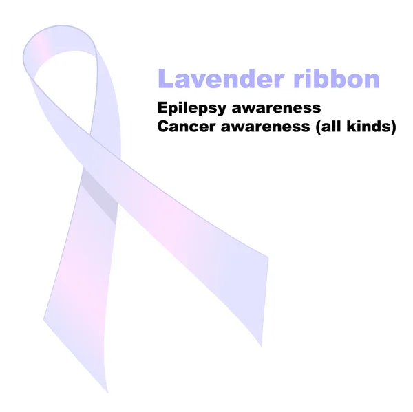 Lavender ribbon — Stock Vector