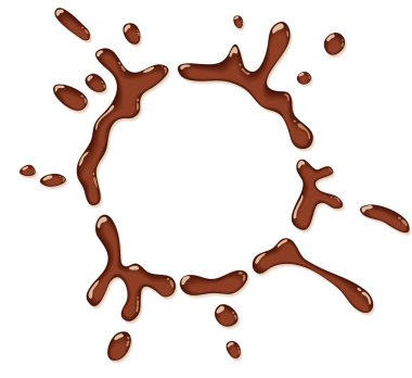 Chocolate splash. clipart