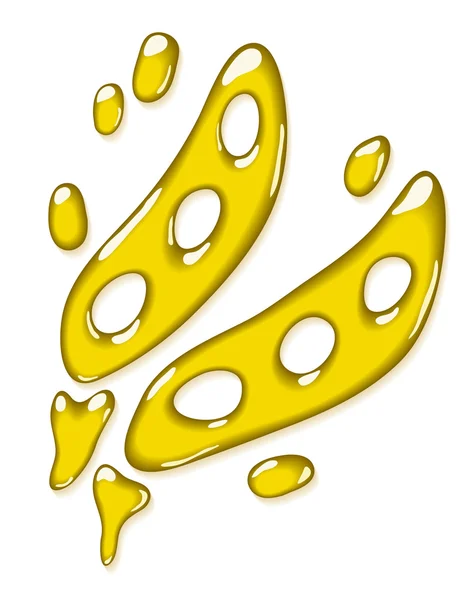 Olej sojowy. stylizowane sylwetka soi. — Wektor stockowy