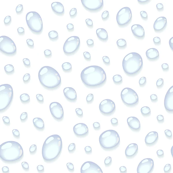 Seamless background with water drops — Stock Vector